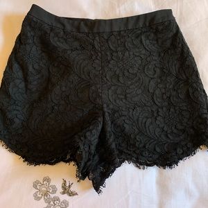 Ted Baker Azaria Black Lace Shorts 0